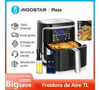 AIGOSTAR Freidora de Aire sin Aceite 7L,1900W, Inteligente. Conexión Wifi.Pantalla LED táctil, 7