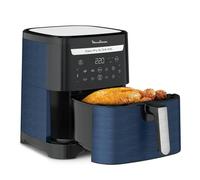 Moulinex Easy Fry XXL 6,5 L - Freidora de Aire 2 en 1 para Freír o a la Parrilla, con Poco o Sin Aceite, l, 8 Programas, Comidas Sanas, Gran Capacidad, Hasta 8 personas, Azul, EZ8014