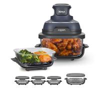 Freidora de aire portátil de cristal Ninja CRISPi (Pack 4 recipientes) Azul FN101EUGYPACK4
