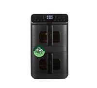 Freidora de aire Salter VertiCook Ultra View 9L de doble cajón - Diseño vertical de 2400W, ventanas de visualización, multicapa, pantalla digital, cestas libres de PFAS