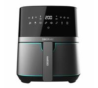 Freidora de Aire sin Aceite 5,5L Cecotec Cecofry Full InoxBlack 5500 Pro. 1700 W, Dietética y Digital, Panel Táctil, Acabados en Acero Inox, Tecnología PerfectCook, Termostato, 8 Modos