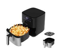 Freidora de aire Taurus AF1450XD 5L 1450W pantalla LCD, 8 programas, acero inoxidable