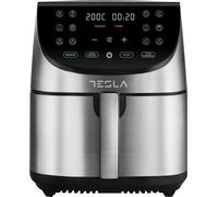 Tesla Freidora de Aire AF701BX, Cocción Saludable y Rápida, Capacidad de 7L, Pantalla Táctil Digital, Negro-Inox