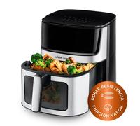 Ufesa Heron Max, Air Fryer Doble Resistencia, Función Vapor, Freidora Aire 8 Litros, Tecnología Air Pulse Ultra 360ºC, 2000W, 11 Programas Preestablecidos, Pantalla Táctil