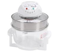 Freidora de Cristal Visible 1200-1400 W 17 L Freidora de Gran Capacidad 65-250 ℃ para Verduras (Enchufe europeo 220V)