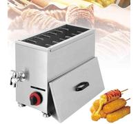 Freidora De Gas Comercial De 21 L For Queso Maíz Palitos De Salchichas For Restaurantes Tiendas Y Hogares