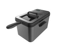 Cecotec Freidora de Aceite de 4,2 Litros Cleanfry Luxury 4000 Dark. 3270 W, Acero Inoxidable Tintado en Negro, 5 Programas Preestablecidos, Filtro OilCleaner