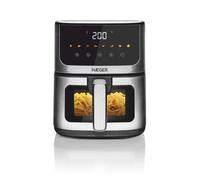 Freidora digital sin aceite haeger magic window - 4,7 l, 8 programas, pantalla digital,1200w