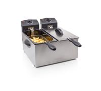 Freidora doble Tristar FR-6937 - Capacidad 2 x 3L - Doble termostato - Zona fría