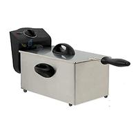 FREIDORA ELECTRICA 2 litros. Potencia 1500W. Interior con recubrimiento antiadherente. Capacidad aceite 1,75 litros. Freidora de acero inoxidable pulido. 220-240V. 1 cesta