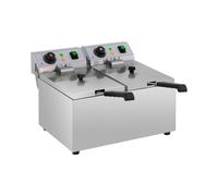 Freidora eléctrica - 2 x 8 litros - 230 V | Royal Catering