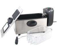 Freidora Eléctrica 3L 2000W (Acero Inoxidable) - MUVIP