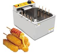 Freidora eléctrica automática comercial de gran capacidad de 12 L for palitos de hot dog queso y maíz