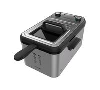 Freidora - Cecotec CleanFry Infinity 3000, 3 l, Filtro OilCleaner, 2400 W, Temporizador de 30 min, Inox