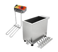 Freidora eléctrica comercial de acero inoxidable con 12 ganchos for preparar salchichas perritos calientes palitos de waffle y queso coreano