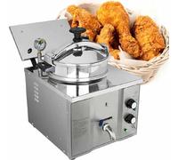 Freidora eléctrica de presión de 16L de acero inoxidable para pollo