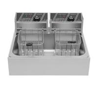 Freidora eléctrica profesional de 12 l, freidora de aceite con temporizador