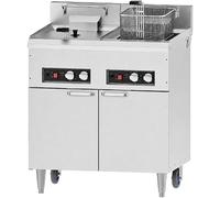 Freidora Eléctrica Profesional en Pies - 2 x 16 Litros - Alto Rendimiento - 2 x 12 kW