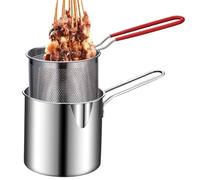 freidora | Freidora pequeña de estilo japonés que ahorra aceite | Olla para freír muslos de pollo, pescado seco, patatas fritas, chuletas de pollo y más