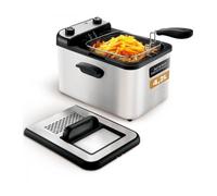 Grunkel Maxi Fry Pro Freidora Eléctrica con Filtro Anti Olores 3000W 4.2L Inox