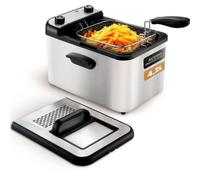 Grunkel Maxi Fry Pro Freidora Eléctrica con Filtro Anti Olores 3000W 4.2L Inox