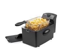 Freidora Princess 01.182729.01.001 Black Steel 4L sector frío filtro antisalpicaduras 2000W