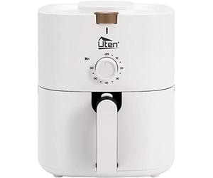 Freidora sin Aceite 4L, Uten Freidora de Aire 1500W con Cesta Extraíble, Tiempo y Temperatura Ajustable, Air Fryer Multifuncional, Recetas, Sin BPA ni PFOA, Blanco [Ahorra hasta un 50% en Energía]