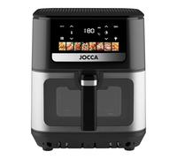 Jocca - Freidora de Aire Jocca 9L con Doble Resistencia, 8 Programas, 200°C, 2000W, Cesta Antiadherente Extraíble, Ventana Visible, Panel Táctil