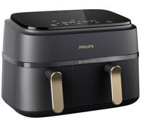 Freidora sin aceite - PHILIPS - NA352/04 - 9L - Doble cesta - Pantalla tctil + Accesorios - Negra
