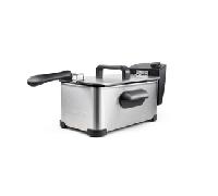Taurus 973967000 Freidora de aceite Fry3, 2000 W, Temperatura de 150 a 190 grados Celsius, Aceite limpio más tiempo, Desmontable, Apta para lavavajillas, 3 l
