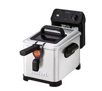Tefal Freidora Pro Premium Eco 4L FR5160 Digital, Sistema de filtrado, Malla Filtro, Ventana Cristal para Ver la coción, fácil de Usar y de Limpiar, 2400 W, 4 litros, Negro, Acero Inoxidable