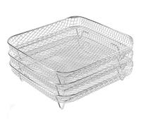 Freidoras de aire de acero inoxidable 304, deshidratador multicapa, herramienta de cocina, accesorio para hornear, deshidratador cuadrado