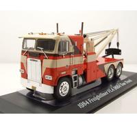 Freightliner Fla 9664 Tow Camión 1984 Naranja Blanco Modelo 1:43 Greenlight
