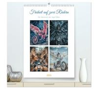 Freiheit auf zwei Rädern - Die Abenteuer der Angel-Biker (hochwertiger Premium Wandkalender 2026 DIN A2 hoch), Kunstdruck in Hochglanz: Die ... Gefährten die Freiheit der Straße erobern.
