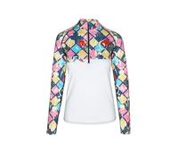 FREISEIN Camiseta interior con cremallera para mujer Ski Mounten gris claro | XS