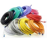 freiwerk 2.0 M - Cable de red CAT-6a, Ethernet, LAN & Patch Cable RJ-45 SFTP 10 GB/s - 10 unidades 10 colores