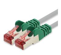 freiwerk Cable de red Cat.6 0,25m Cruzado - 1 x Cable Ethernet Lankabel Cat6 Lan Cable de red Sftp Pimf Patch Cable 1000 Mbit s compatible con Cat5 Cat5e Cat6a Cat7 Cat8