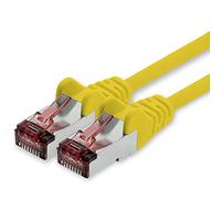 freiwerk Cable de red Cat.6 50m amarillo - 1 x Cable Ethernet Lankabel Cat6 Lan Cable de red Sftp Pimf Patch Cable 1000 Mbit s compatible con Cat5 Cat5e Cat6a Cat7 Cat8