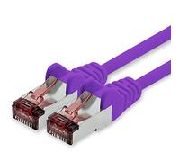 freiwerk Cable de red Cat.6 7,5m púrpura - 1 x Cable Ethernet Lankabel Cat6 Lan Cable de red Sftp Pimf Patch Cable 1000 Mbit s compatible con Cat5 Cat5e Cat6a Cat7 Cat8