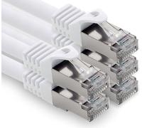 freiwerk Cable de red CAT.7, 1,5 m, color blanco, 5 unidades