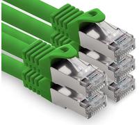 freiwerk Cable de red CAT.7, 1,5 m, verde, 5 unidades