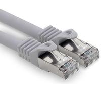 freiwerk Cable de red CAT.7, 50 m, gris, 1 pieza, cable de red LAN Ethernet, S-FTP LSZH PIMF 10 GB, s RJ45, conector Cat6a