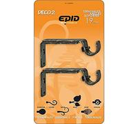 Freixer Y Collell. -Epid- 420149112 - Soporte barra cort 19mm exten met neg/oro deco 2 epid 2 pz