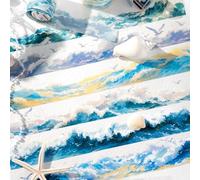 Frekyar 6 rollos de cinta adhesiva de PET con temática oceánica, accesorios para scrapbook Journaling para álbumes de recortes, diario de balas, móvil, portátil, taza de agua, manualidades (Dream Sea)