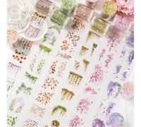 Frekyar Scrapbook Stickers,6 Rolls PET Washi Tape Set,Scrapbook Accesorios Tape for Journaling,Scrapbooking,Bullet Journal,Junk ournal,Mobile,Fotoalbum(Mountain Branches)