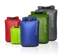 Frelaxy Bolsa seca de 3 unidades / 5 unidades, ultraligera, bolsas para exteriores que mantienen el equipo seco para senderismo, mochileros, kayak, camping, natación, navegación, Paquete de 5, colores
