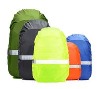 Frelaxy Funda Impermeable para Mochila de Alta Visibilidad con Tira Reflectante, 100% Impermeable, Ultraligera, Bolsa de Almacenamiento, Correa de Hebilla Cruzada Antideslizante, para Senderismo