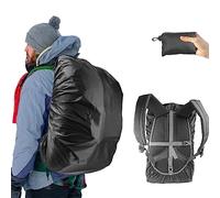 Frelaxy Funda impermeable para mochila, triple impermeabilización, correa de hebilla cruzada antideslizante, ultraligera, compacta, portátil, para senderismo, camping, ciclismo, al aire libre, viajes