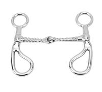 FRELEAN 125mm Stainless Steel Horse Snaffle bit | Discourage - Biting O Ring Design for Better Handling | Loose Ring Snaffle for Horse Training/Farm Use