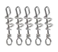 FRELEAN 5 Pcs Stainless Steel Bird Foot Rings | Stainproof & Tarnishproof Parrot Leg Bands | Small/Medium Birds Training Accessories | Cage & Outdoor Use | Sturdy Pet Foot Buckles (XL)
